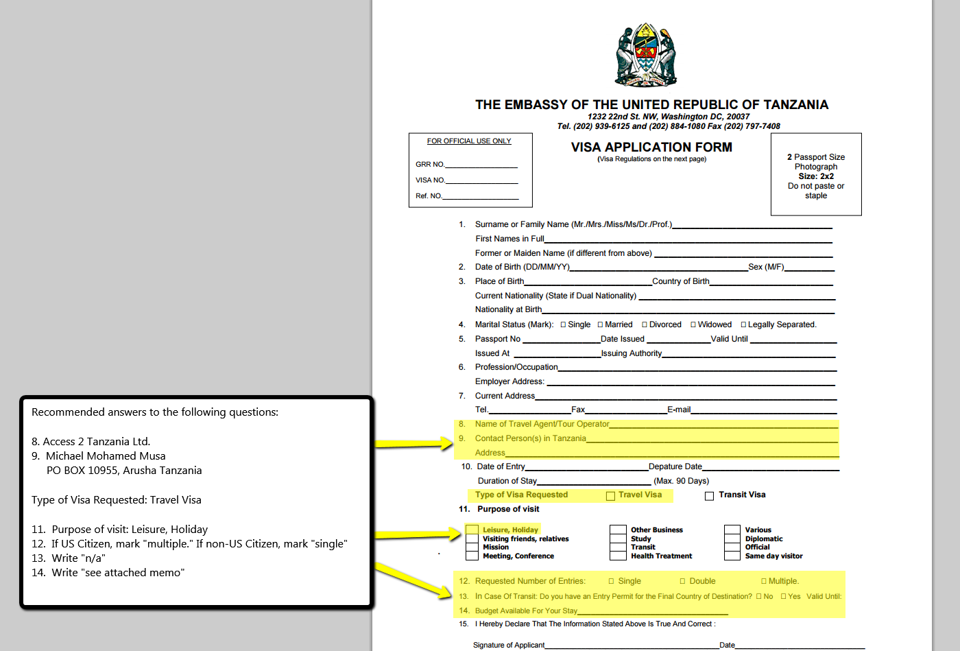 Tanzanian Kenyan Visa Information Access 2 Tanzania Access 2 Tanzania Guided Vacations And